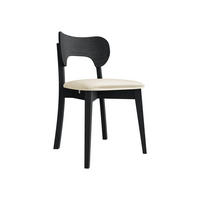 WOHNZIMMER STUHL KT64, Holzfarbe: Schwarz - Schwarz/Naturfarben, Holz/Textil (48/80/51cm) - MIRJAN24