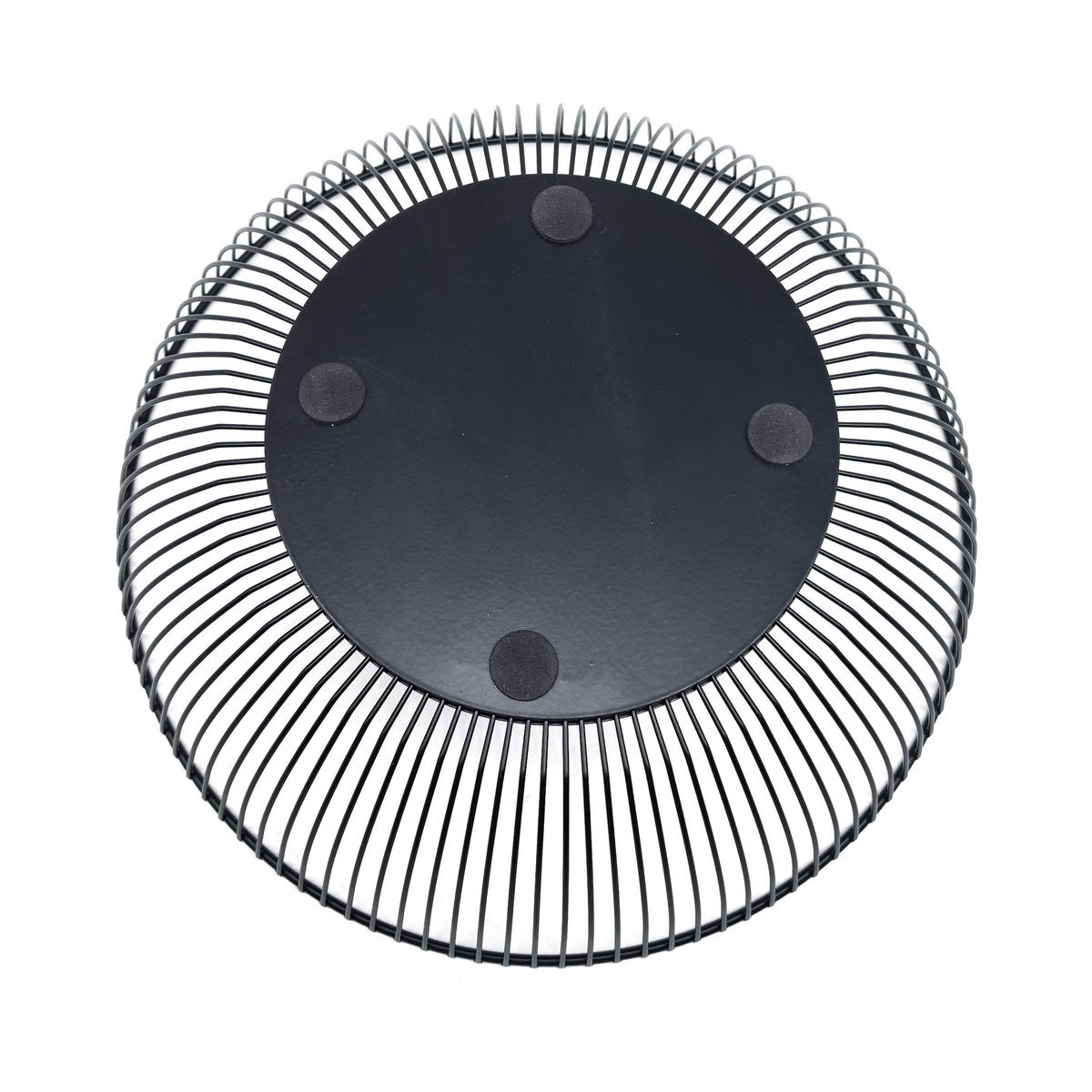 OBSTSCHALE - Schwarz, Metall (8cm) - Relaxdays