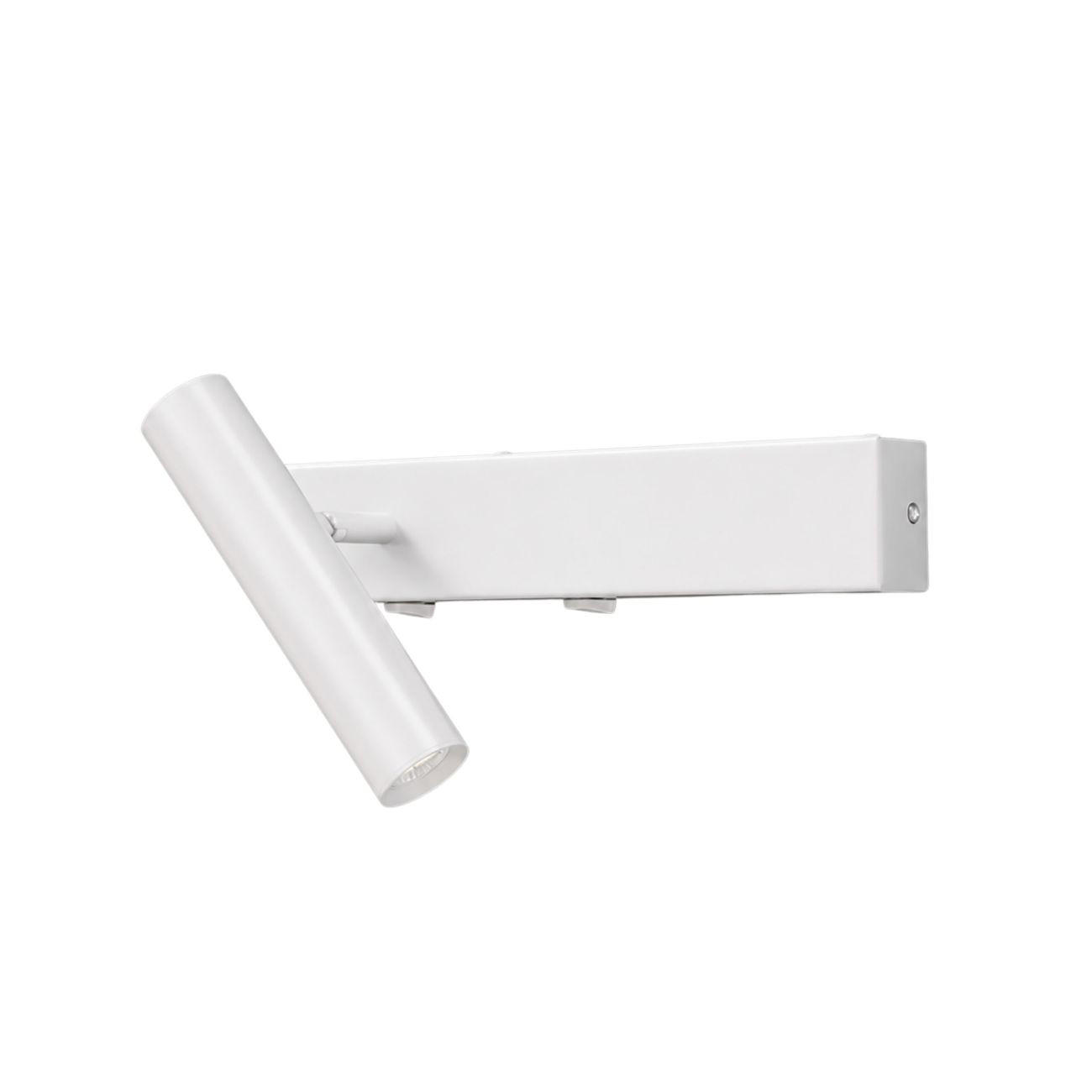 WANDLEUCHTE LINKS, Weiß, 30cm - Weiß, Metall (30/18.5/30cm) - KOSILUM