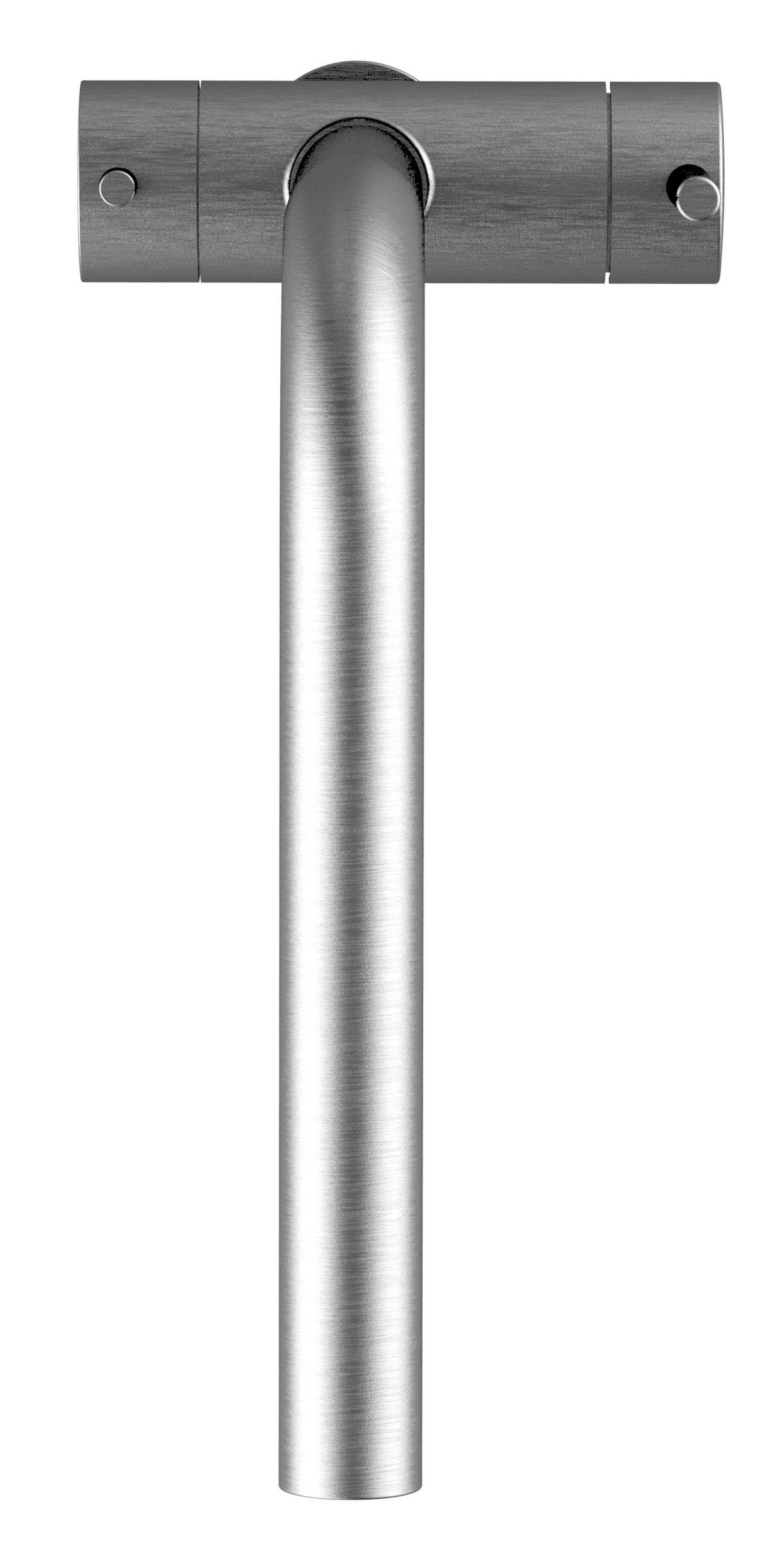 3-WEGE-KÜCHENARMATUR, Edelstahl Massiv aus Chirurgenstahl, Gebürstet, 360° schwenkbar - Edelstahlfarben, Metall (22.5/35/22.5cm) - VIZIO