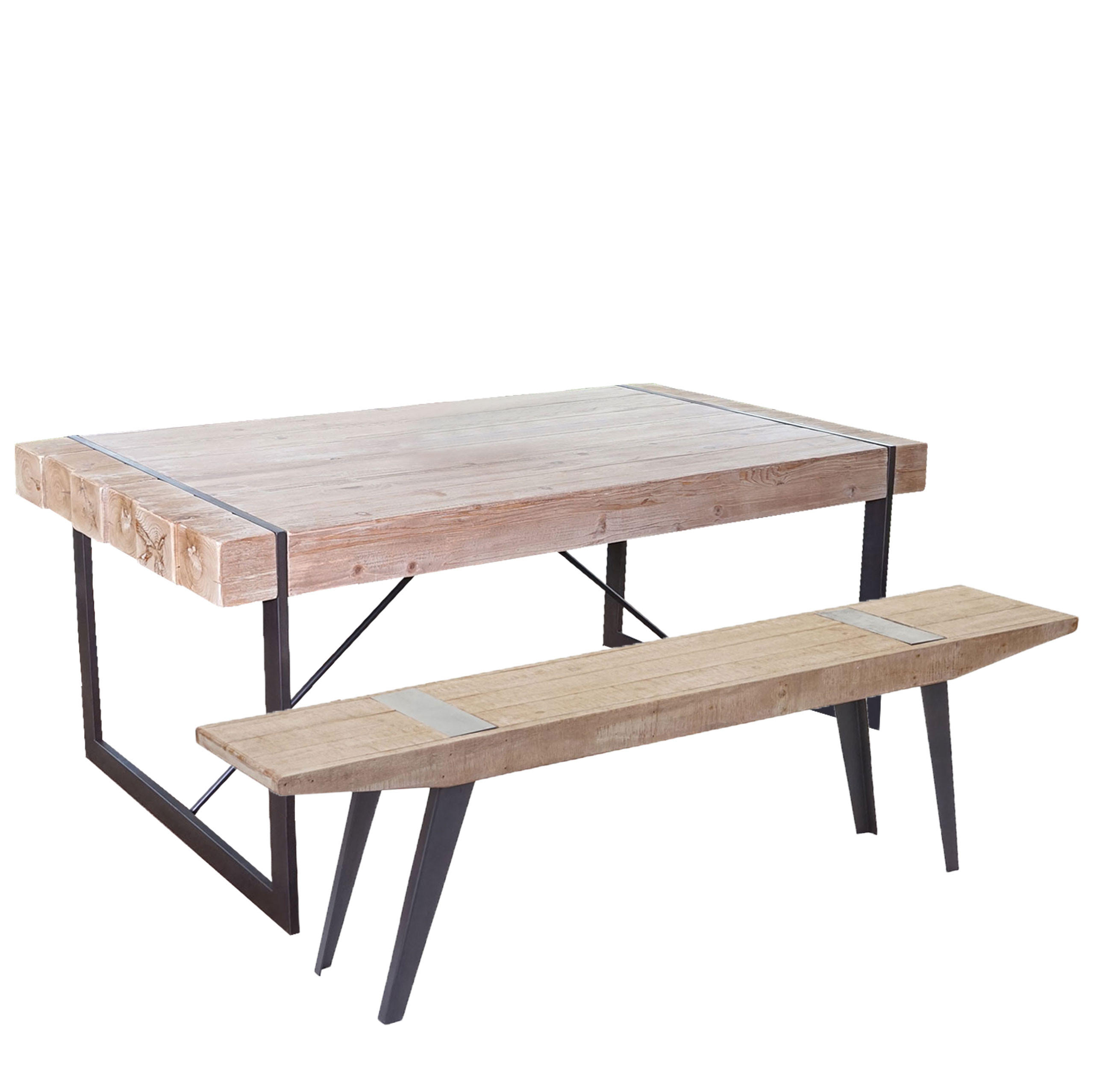 ESSZIMMERGARNITUR A15B Braun - Braun, Holz (160/80/90cm) - MCW