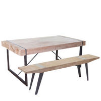 ESSZIMMERGARNITUR A15B Braun - Braun, Holz (160/80/90cm) - MCW
