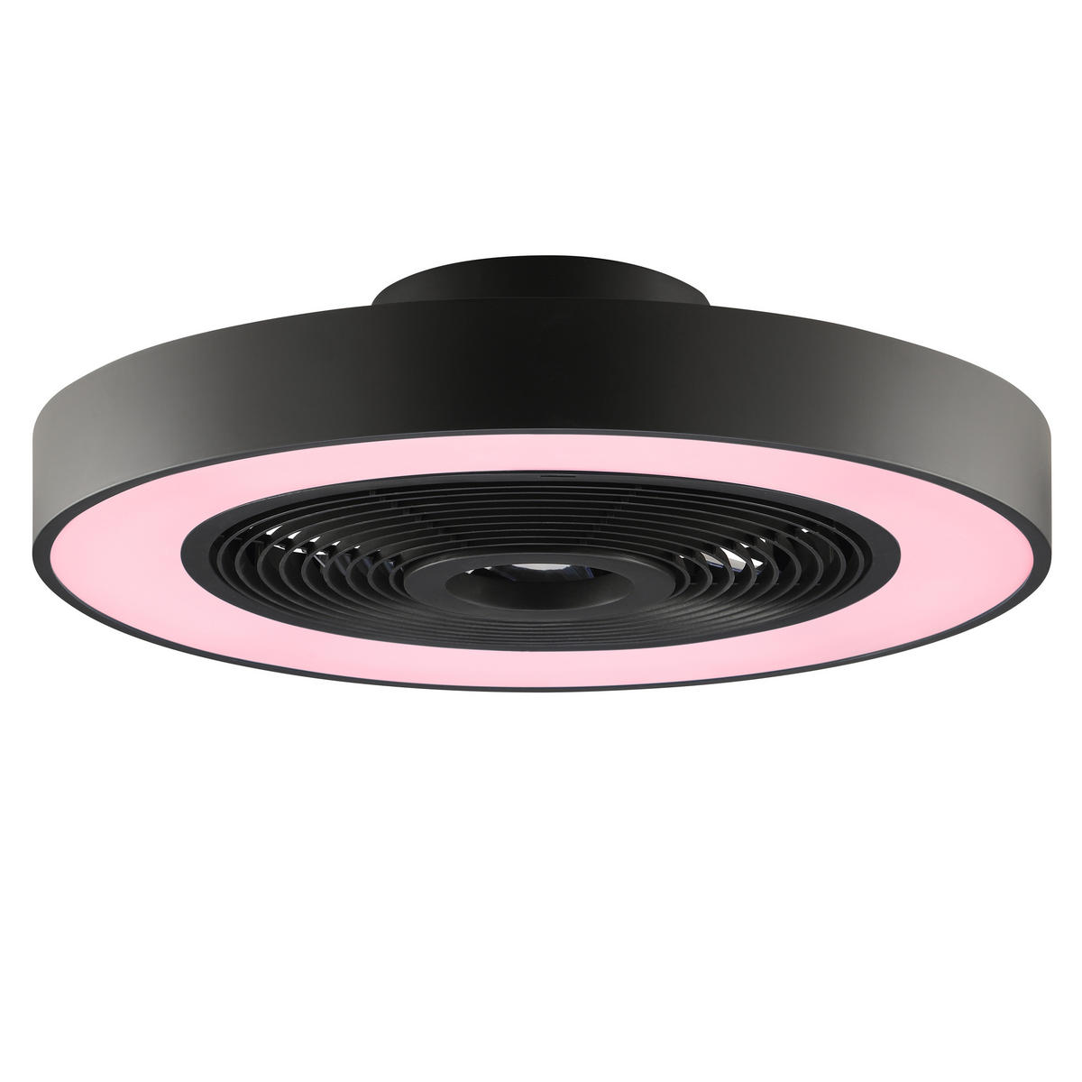 LED DECKENLEUCHTE Catania Schwarz 48,6/48,6/13,7 cm - Schwarz, Kunststoff (48.6/48.6/13.7cm) - Brilliant