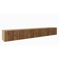 TV-LOWBOARD Artisan+Catania Eiche Geriffelt Geschlossen 300 cm - Braun, Holzwerkstoff (300/41/40cm) - Sepro Meble