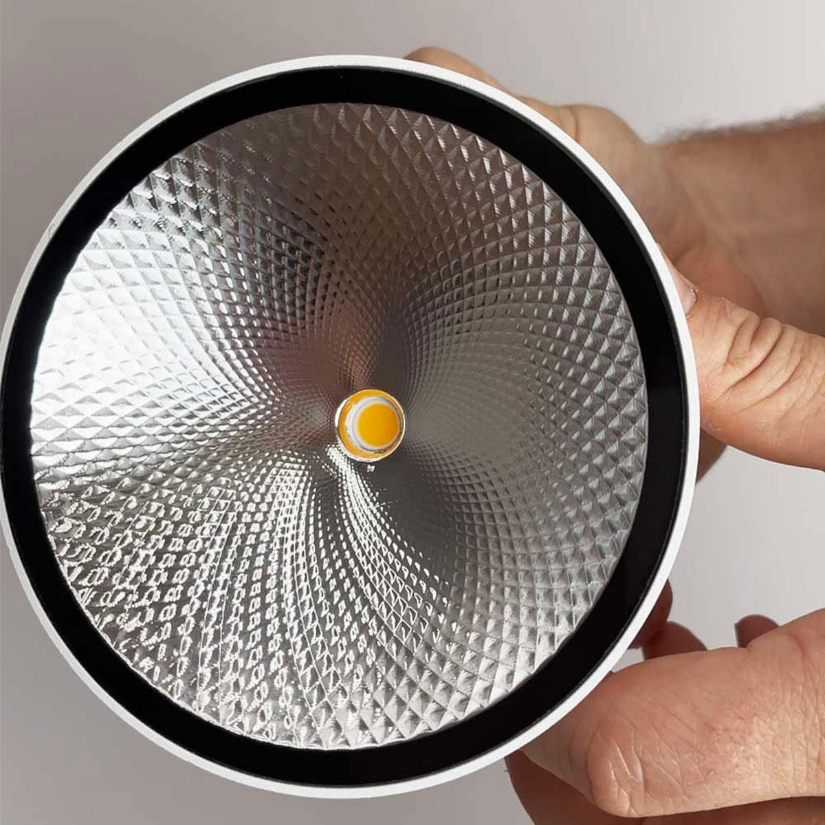 LED-AUFBAULEUCHTE Santa Out Anthrazit - Anthrazit, Metall (13/13/8.2cm) - s.luce