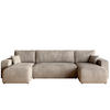 WOHNLANDSCHAFT PUMI mit Schlaffunktion Beige Cord - Beige, Textil (312/82/148cm) - Bromarkt