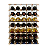 WEINREGAL Vinotega Mod Metal 72,5x52,5x24,5 cm 5x7 Flaschen Massives Kiefernholz Natur - Naturfarben, Holz (52.5/72.5/24.5cm) - PROREGAL
