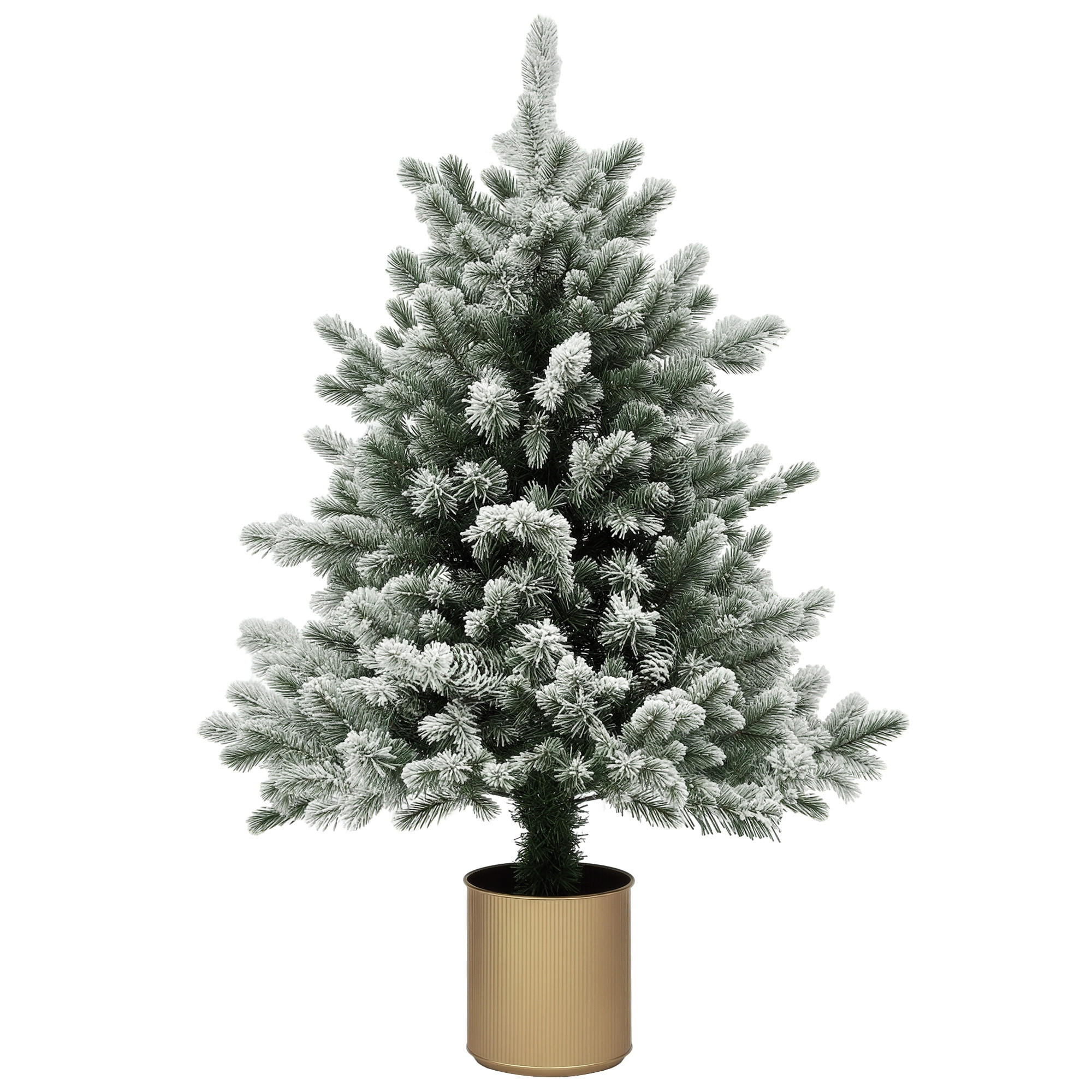 ComfortXL Weihnachtsbaum Grün, Gold 100 cm