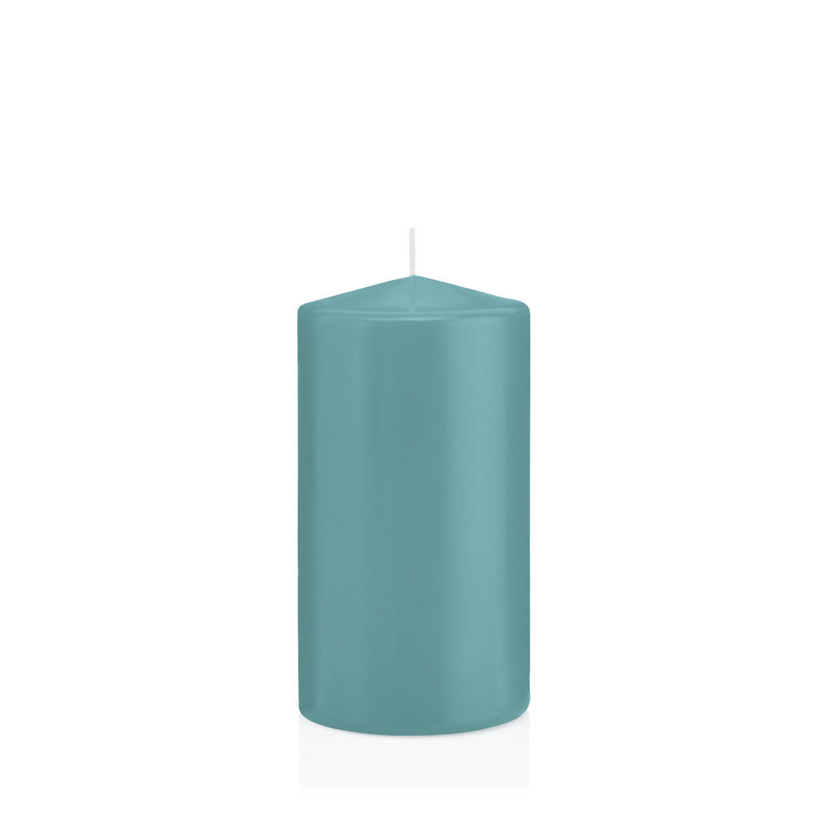 STUMPENKERZEN Türkis Ø 78 x 150 mm, 8 Stück - Türkis, Paraffin (8/15cm) - Wiedemann Kerzen