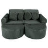 KINDERSOFA, Pocket Max, Waldgrün - Dunkelgrün, Textil (120/25/60cm) - MeowBaby