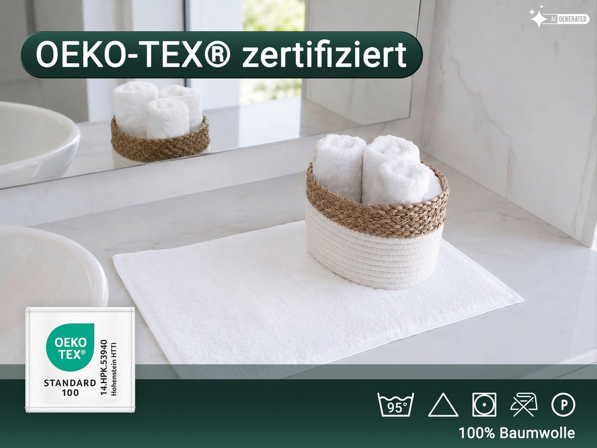 GÄSTETÜCHER, 10er-Set, 30x50 cm, 100% Baumwolle, Weiß - Weiß, Textil (30/50cm) - Zollner