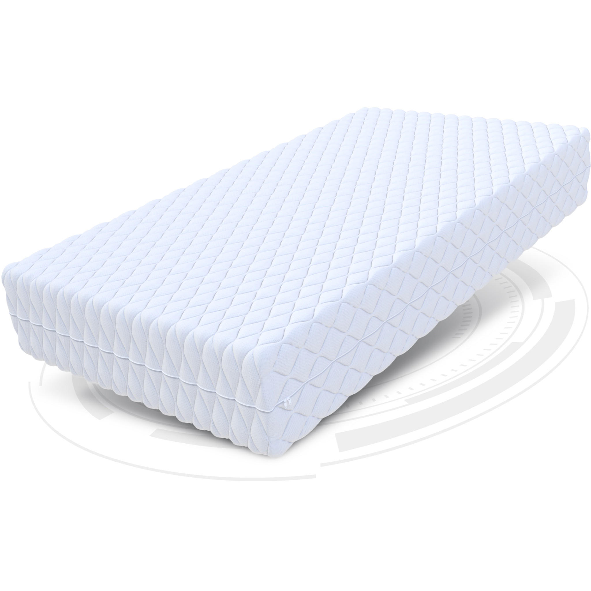 TASCHENFEDERKERNMATRATZE Atina - Weiß, Textil (90/200cm) - FDM