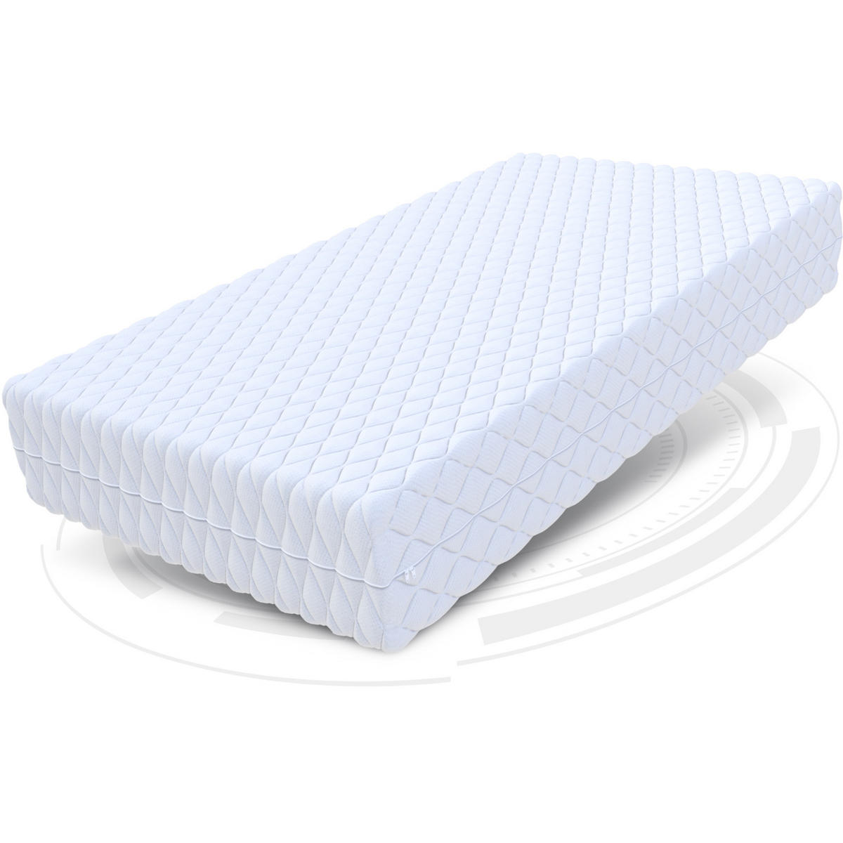 TASCHENFEDERKERNMATRATZE Atina - Weiß, Textil (180/200cm) - FDM