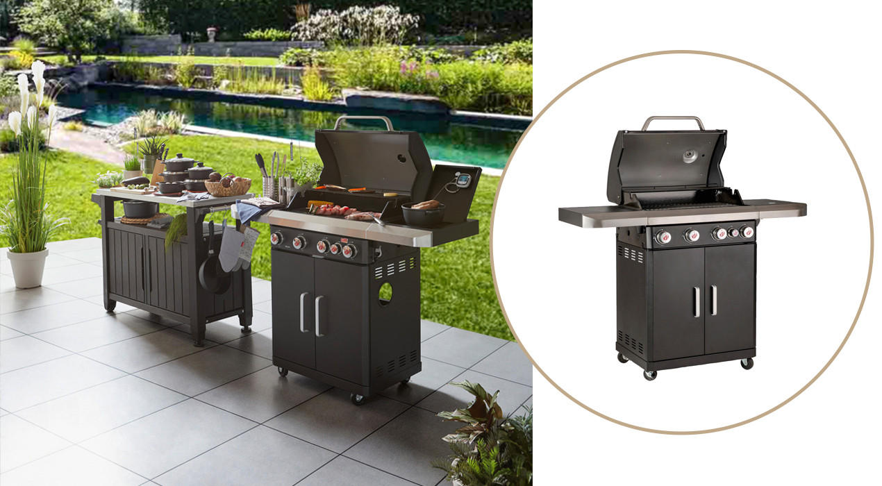 Was wird auf der Gartenparty gegessen? Natürlich frisch Gegrilltes