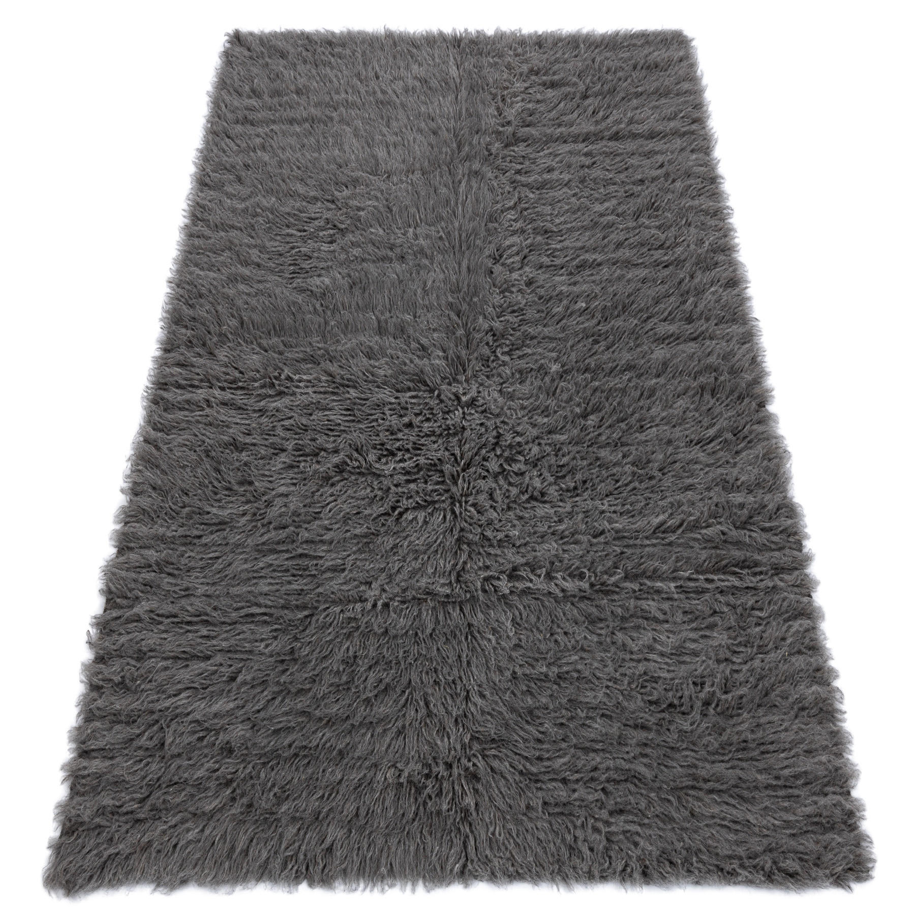 FLOKATI WOLLE 170/240 cm - Grau, Textil (170/240cm) - rugsX