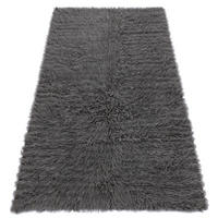 FLOKATI WOLLE 70/160 cm - Grau, Textil (70/160cm) - rugsX