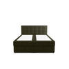 BOXBETT KIDA mit Matratze H3, Bonell und Topper 160x200 Curio 39 - Dunkelgrün, Textil (160/200cm) - Bedante