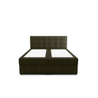 BOXBETT KIDA mit Matratze H3, Bonell und Topper 160x200 Curio 39 - Dunkelgrün, Textil (160/200cm) - Bedante