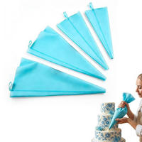 SPRITZBEUTEL 4-teiliges Set TPU 30-45 cm - Hellblau, Kunststoff (1/1/45cm)