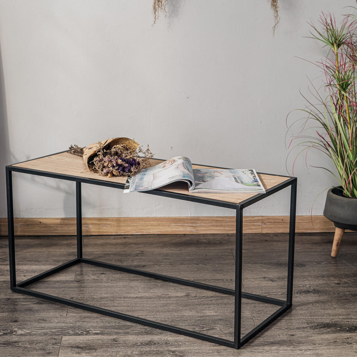 COUCHTISCH Rechteckig Schwarz 90 x 40 x 45 cm - Schwarz, Holz (40/90/45cm) - Nordlys