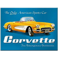 MAGNET 6/8 cm Corvette - Multicolor, Metall (8/6/0.1cm) - Nostalgic-Art