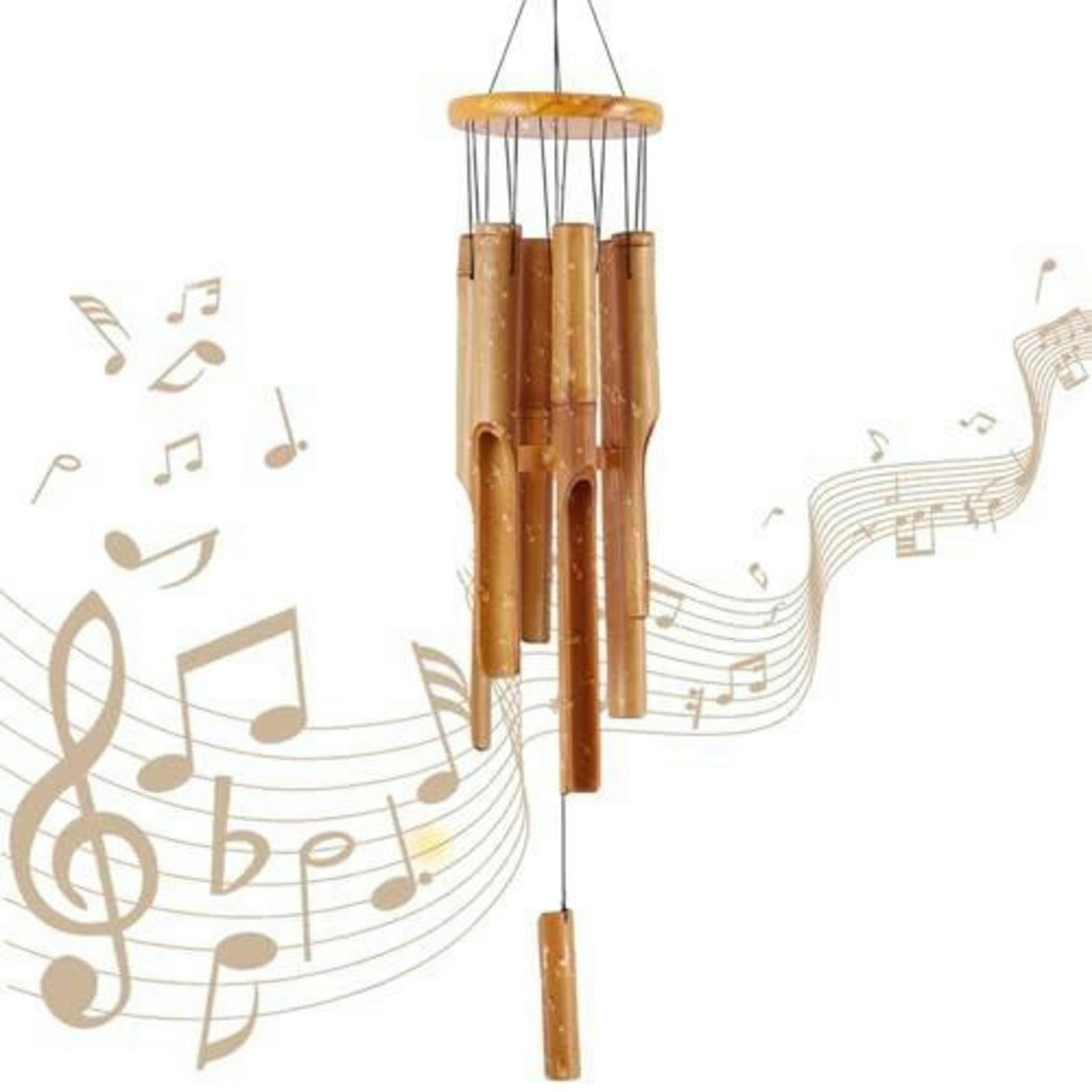 WINDSPIEL Bambus 38 cm - Braun, Naturmaterialien (38/18/38cm)
