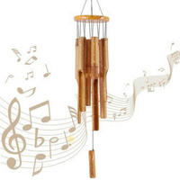 WINDSPIEL Bambus 38 cm - Braun, Naturmaterialien (38/18/38cm)