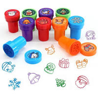 STEMPELSET Kinder Weihnachten 10 Stück - Multicolor, Kunststoff (1/1/1cm)