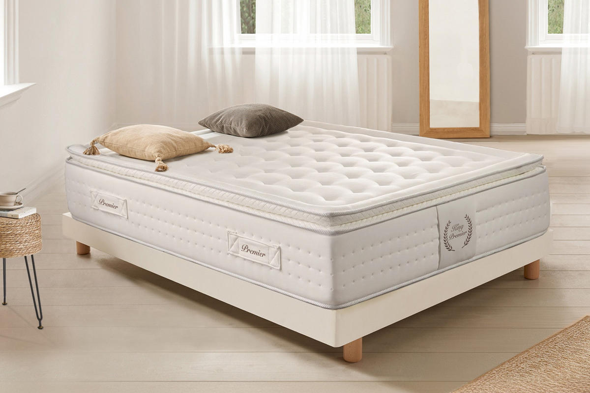 MATRATZE King Premier Multizone - 90X200 cm - Weiß, Textil (90/200cm) - Moonia