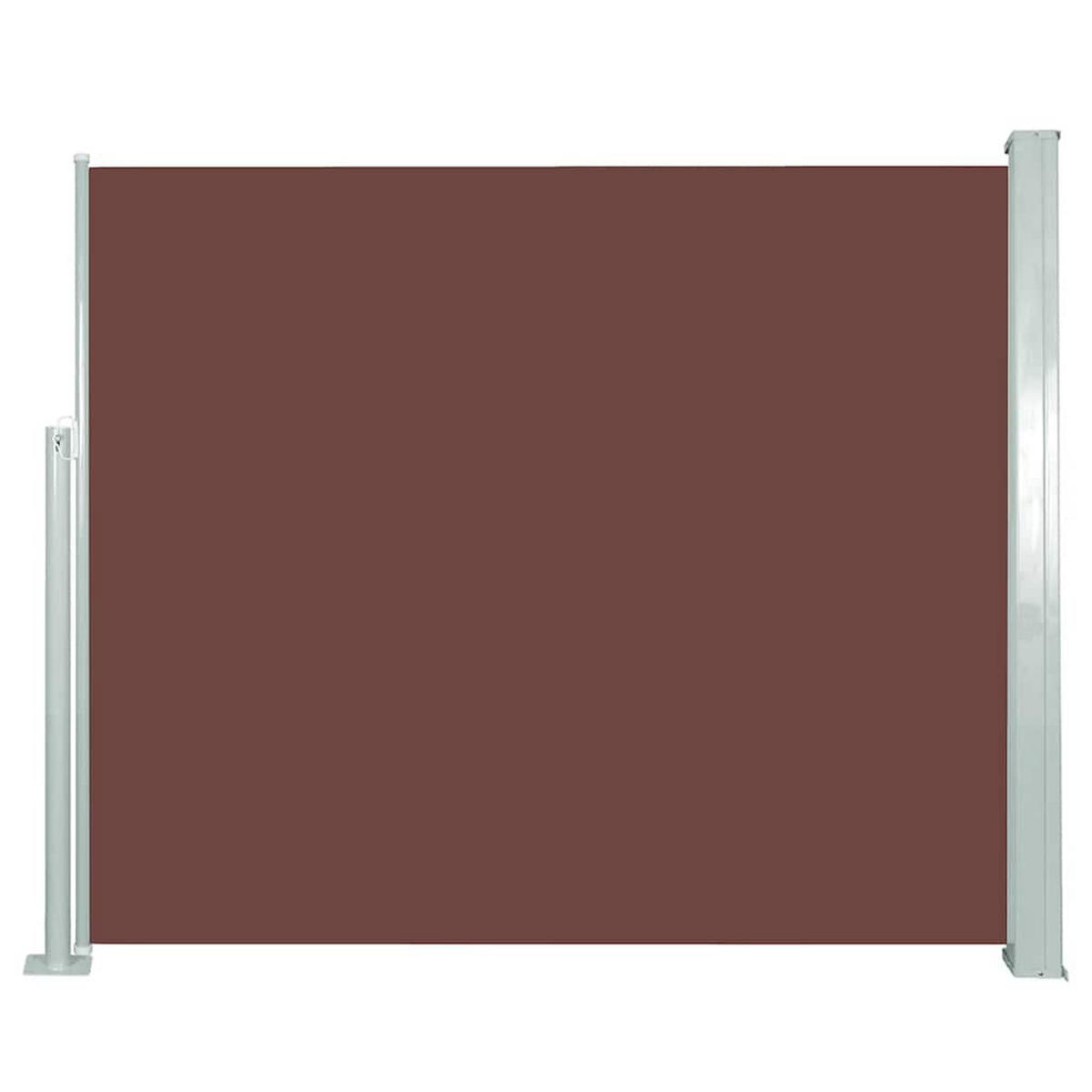 AUSZIEHBARE Seitenmarkise 120x300 cm Braun - Braun, Textil (3/120/300cm) - furnicato