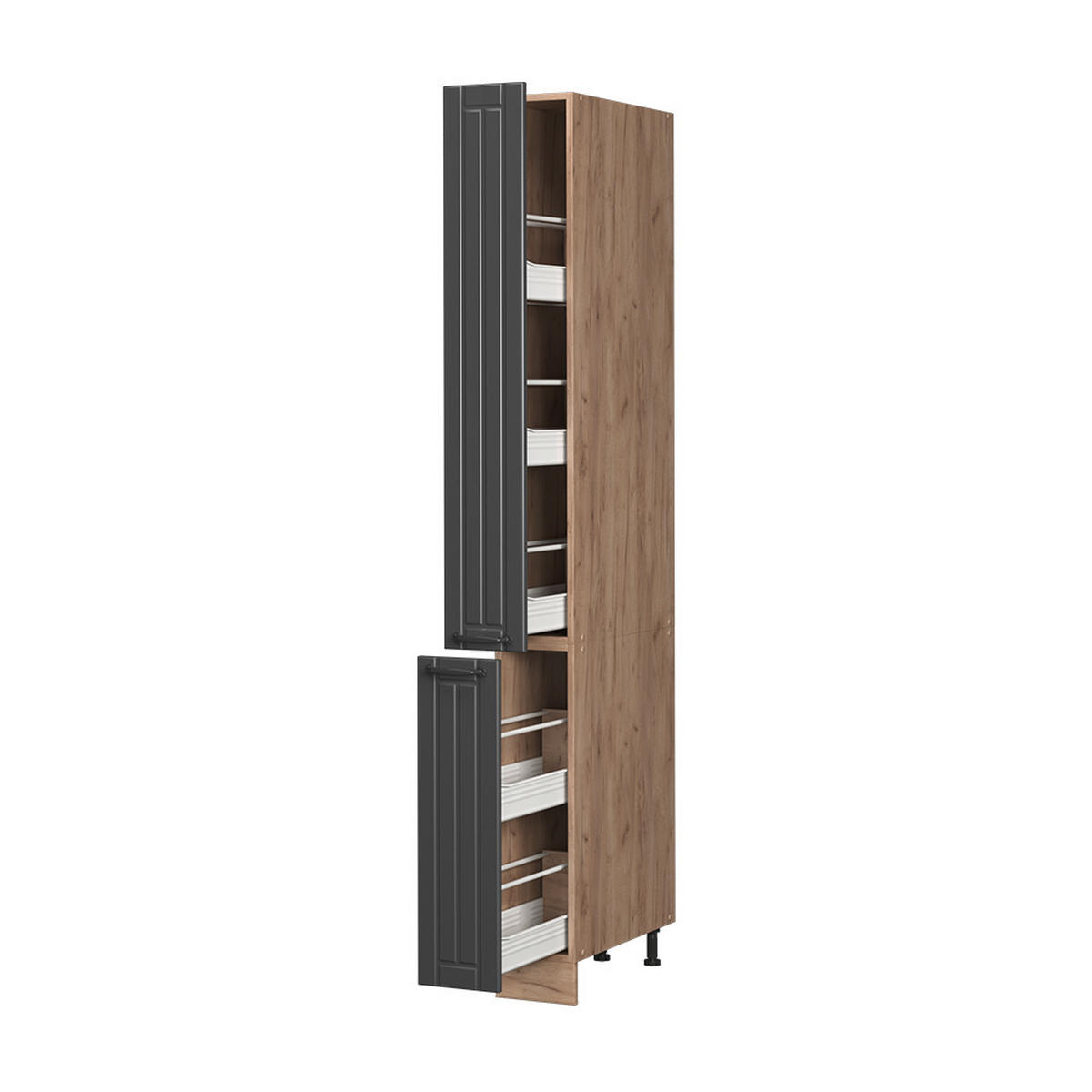 LEKÁRENSKÁ SKRINKA Fame-Line, Tmavo-sivá/Dub Goldkraft, 20 cm - dub medový/tmavosivá, kompozitné drevo (20/206.8/58cm) - Vicco