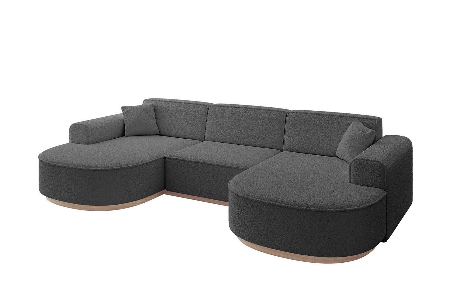 Altdecor Wohnlandschaft Grau 303x83x171 cm