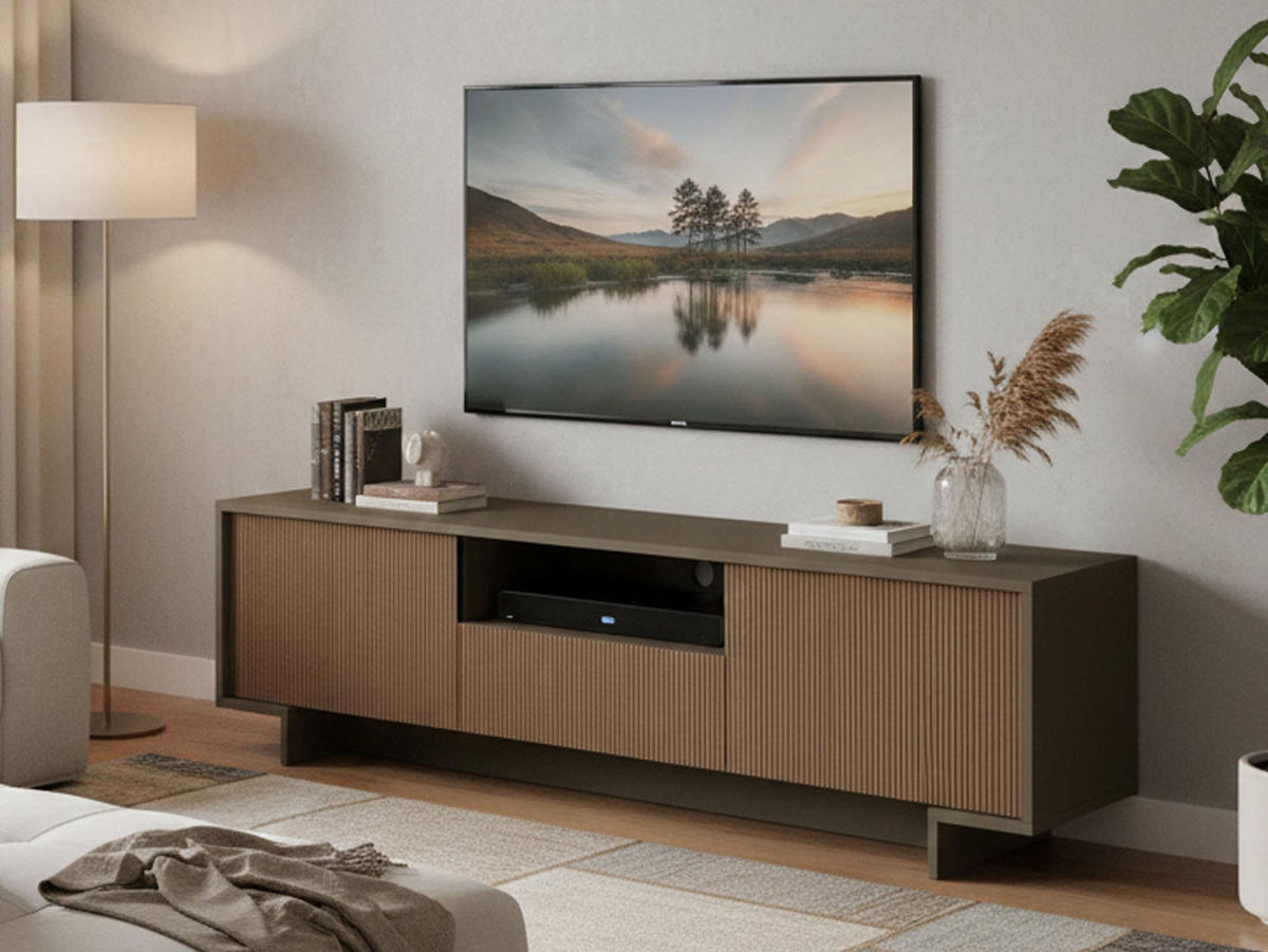 FERNSEHSCHRANK Braun, Nussbaum 42/170/48 cm - Braun, Holzwerkstoff (170/48/42cm) - DMORA
