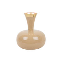 VASE Yara 25/25/29 cm - Braun, Metall (29cm) - Present Time
