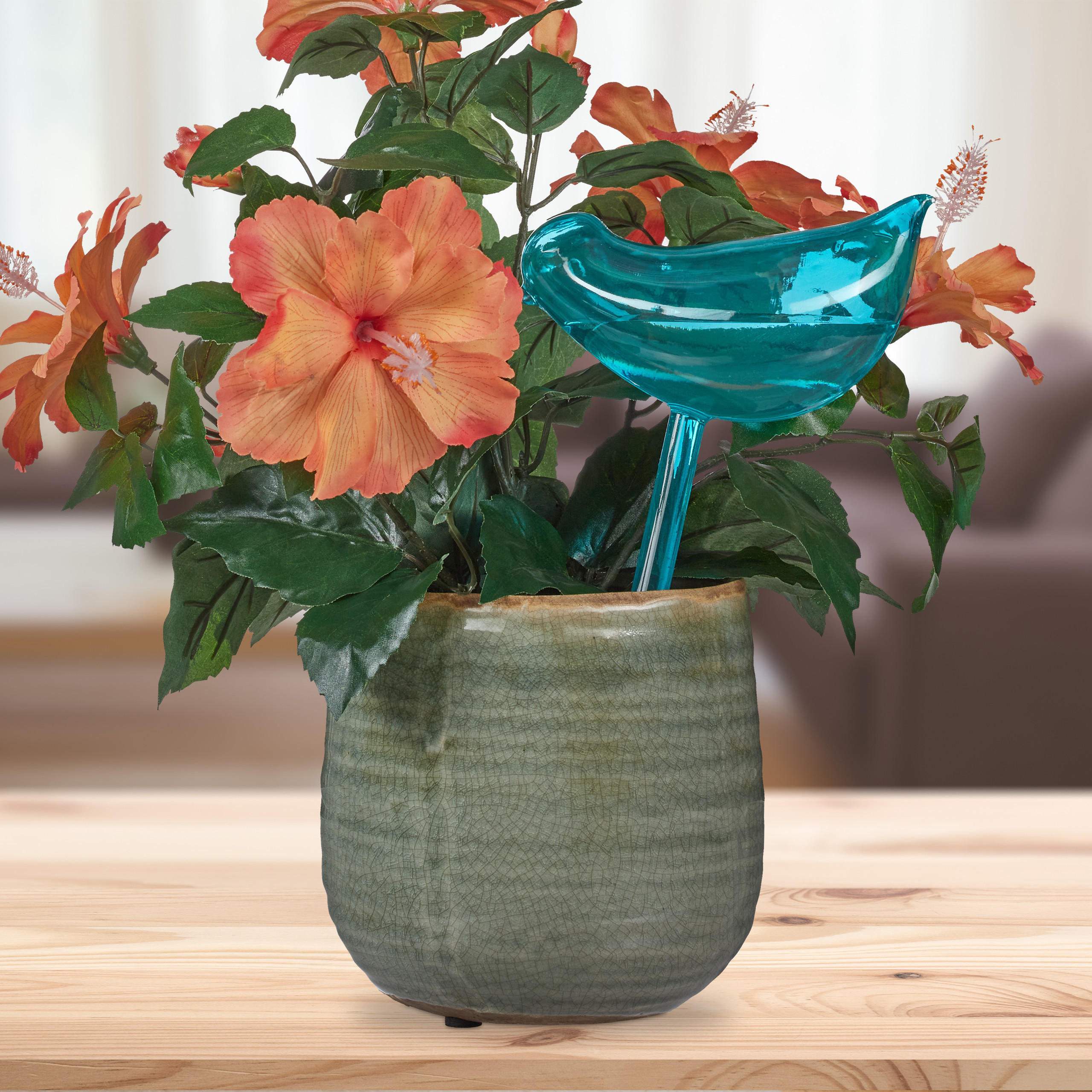 4XBEWÄSSERUNGSKUGELN - Blau, Kunststoff (6/25.5/14cm) - Relaxdays