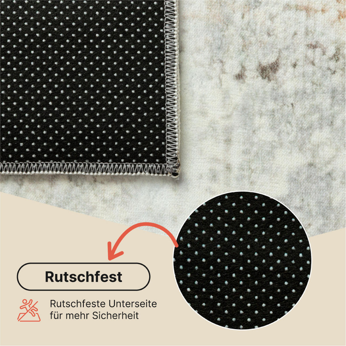 TEPPICH BARI Beige 80/150 cm - Beige, Textil (80/150cm) - Tapiso