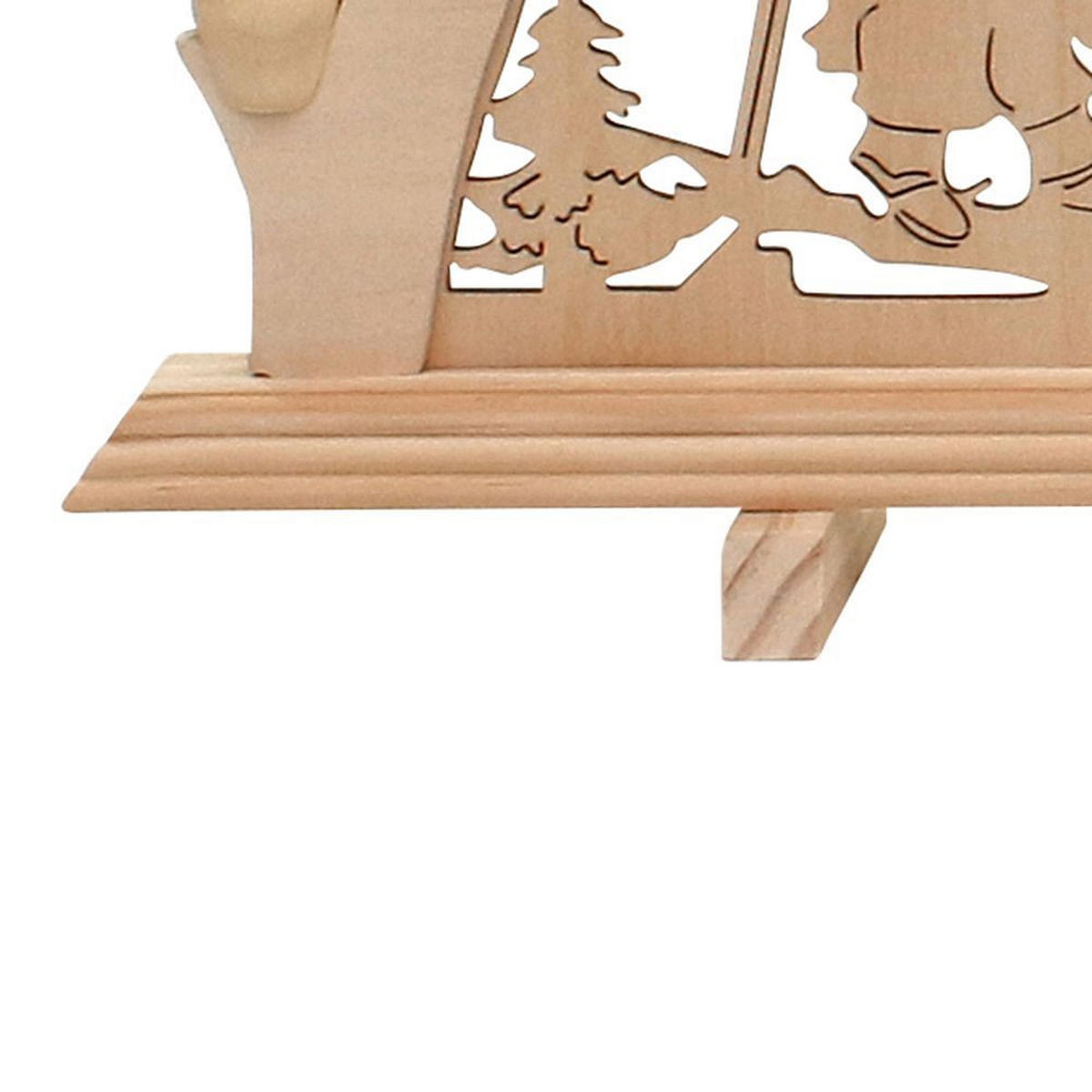 SCHWIBBOGEN Bergleute filigran 7-flammig - Multicolor, Holz (0.1/1/0.1cm) - Dekoteam24