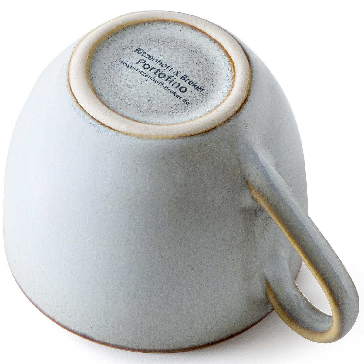KAFFEESERVICE ESPRESSO 6 Personen PORTOFINO 12-tlg - Blaugrau, Keramik (9.5/6.5/9.5cm) - Ritzenhoff Breker