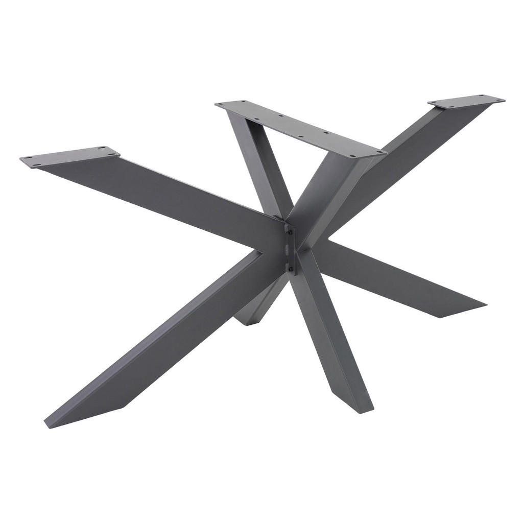 ML-DESIGN ROZMĚRY STOLKU Spider 120 x 78 x 71 cm antracit
