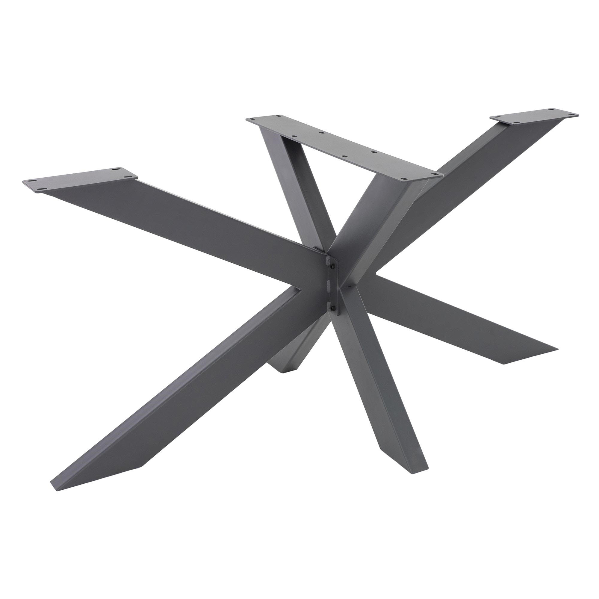 TISCHGESTELL Spider 120 x 78 x 71 cm Anthrazit - Anthrazit, Metall (120/71/78cm) - ML-DESIGN