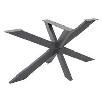 TISCHGESTELL Spider 120 x 78 x 71 cm Anthrazit - Anthrazit, Metall (120/71/78cm) - ML-DESIGN