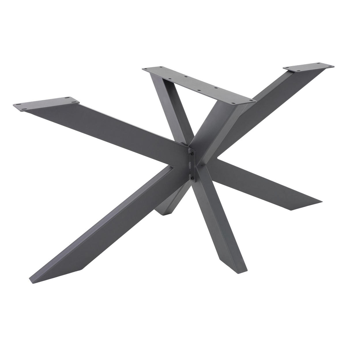 TISCHGESTELL Spider 120 x 78 x 71 cm Anthrazit - Anthrazit, Metall (120/71/78cm) - ML-DESIGN