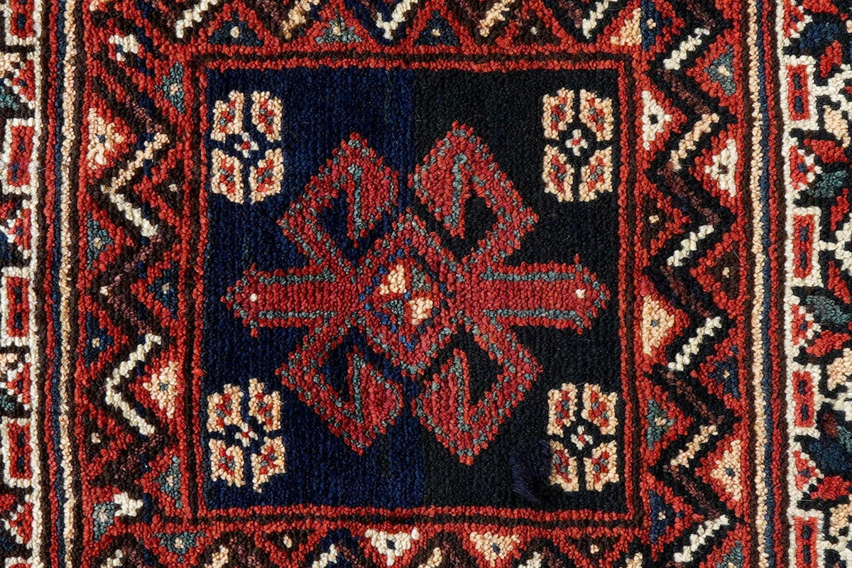 ORIENTTEPPICH handgeknüpft Gashgai Blau 63/60 cm Schurwolle - Blau, Textil (60/63cm) - Looma