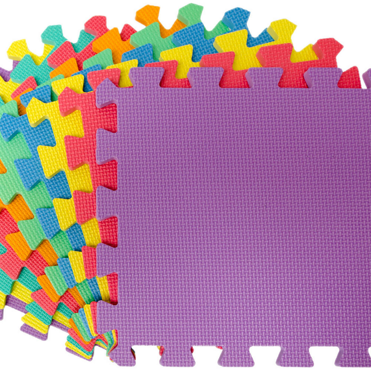 SPIELMATTE ab Null - 90 cm Baby Puzzlematte Bunt - Multicolor, Kunststoff (30/30cm) - Littletom