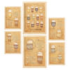 POSTER Set Mit 6 Biersorten Größe A3 & A4 Rahmen aus hellem Holz - Beige, Papier (29.7/1cm) - Nacnic
