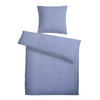 SEERSUCKER-BETTWÄSCHE 135x200 Kariert Sommer Bettbezug Bügelfrei aus 100% Baumwolle, Bettbezüge Karo Muster Blau - Blau, Textil (135/200cm) - Carpe Sonno