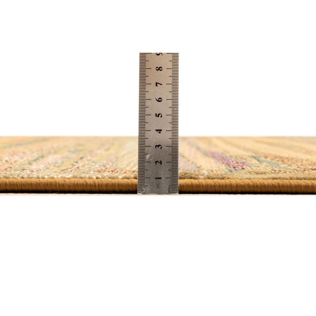 Thumbnail - Theko Webteppich, Beige, Textil, Gestreift, Rund, 195x195 cm, Oeko-Tex®, für Fußbodenheizung geeignet, Teppiche & Böden,...