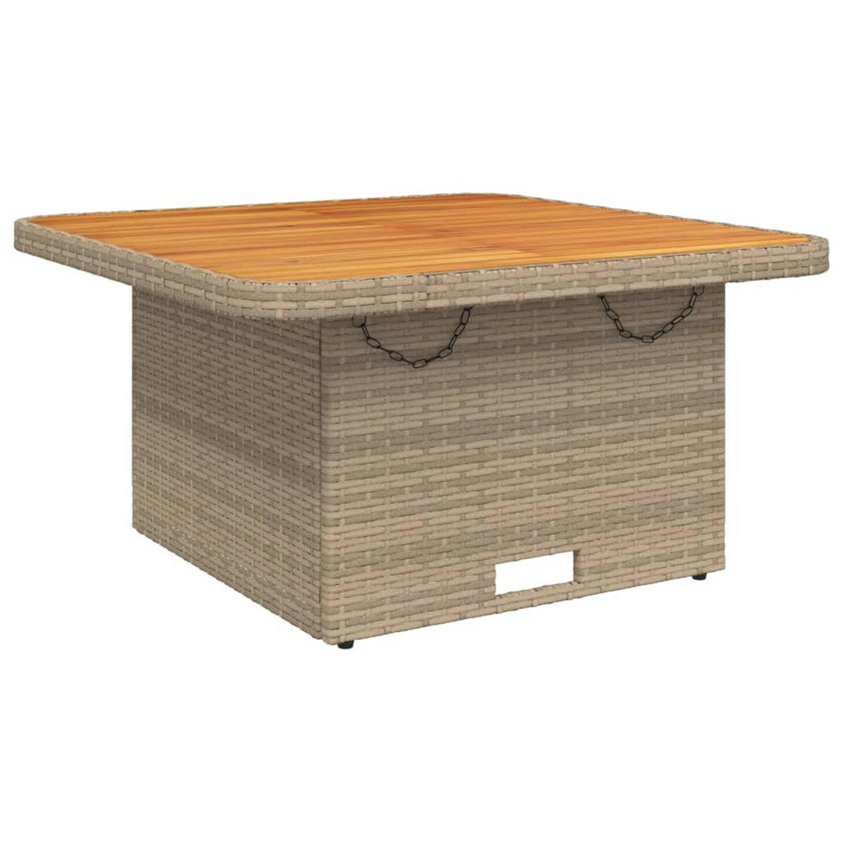 GARTEN-ESSGRUPPE 5-teilig Mit Kissen Beige Poly Rattan - Beige, Kunststoff - vidaXL