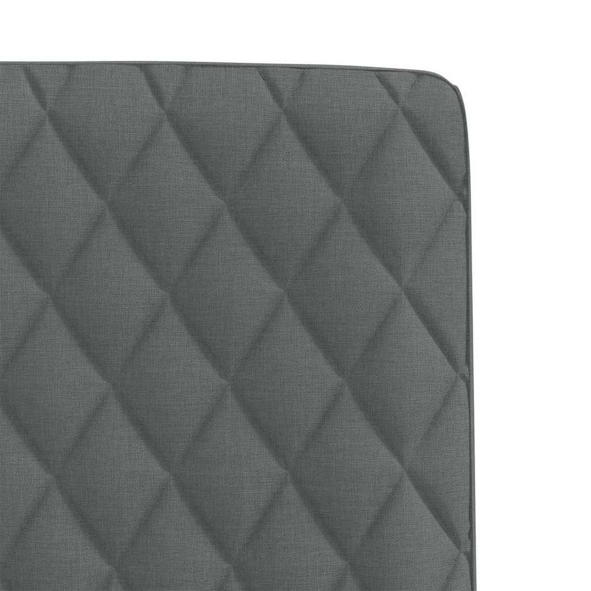 ESSZIMMERSTÜHLE 4 Stk. Dunkelgrau Stoff 45*54*86cm - Dunkelgrau, Metall (45/86/54cm) - ZMH