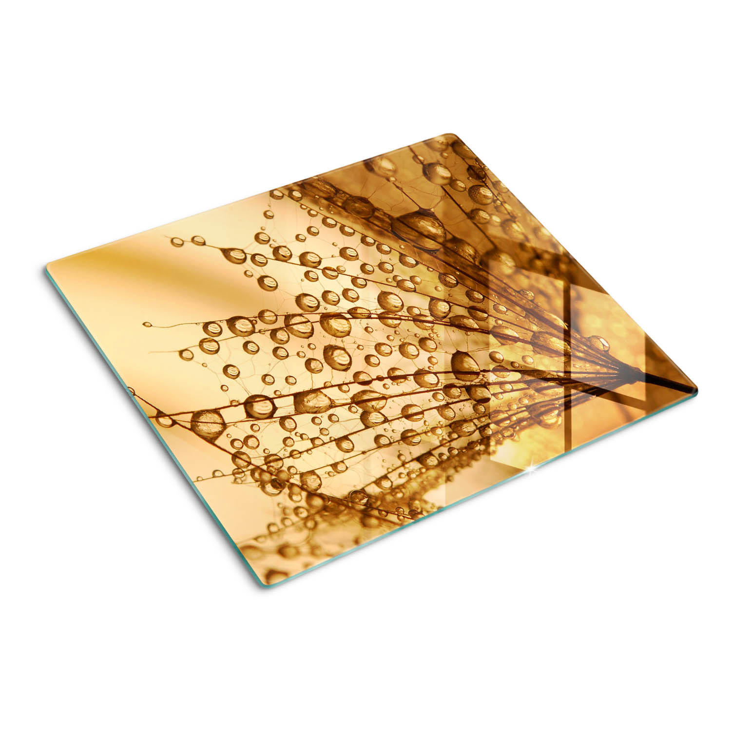 GLASPLATTE 60x52 cm Löwenzahn - Orange, Glas (60/0.4/52cm) - TULUP